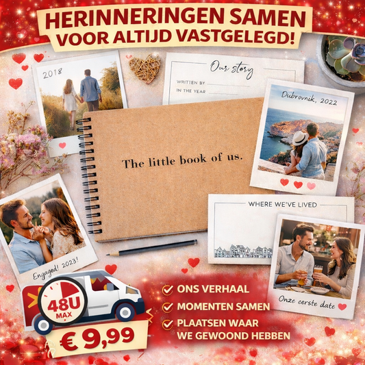 Schrijf jullie eigen liefde boek voor alle momenten!!