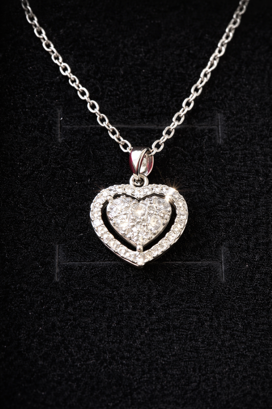 Valentijn cadeautje Hartje Ketting SET!